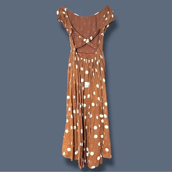 ⭐️HP⭐️NWT Free People Ultraviolet Maxi Dress in Oak Combo. Size Medium 💃 - Picture 5 of 13